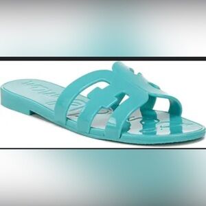 Sam Edelman BAY JELLY Slide in Rio Blue‎ - Size 5